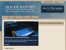 Tablet Screenshot of hoganbaptistchurch.org